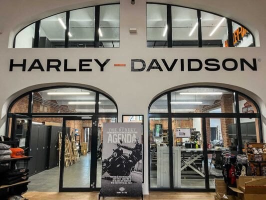 Ein erster Einblick in den neuen Harley-Davidson Store in Chemnitz.