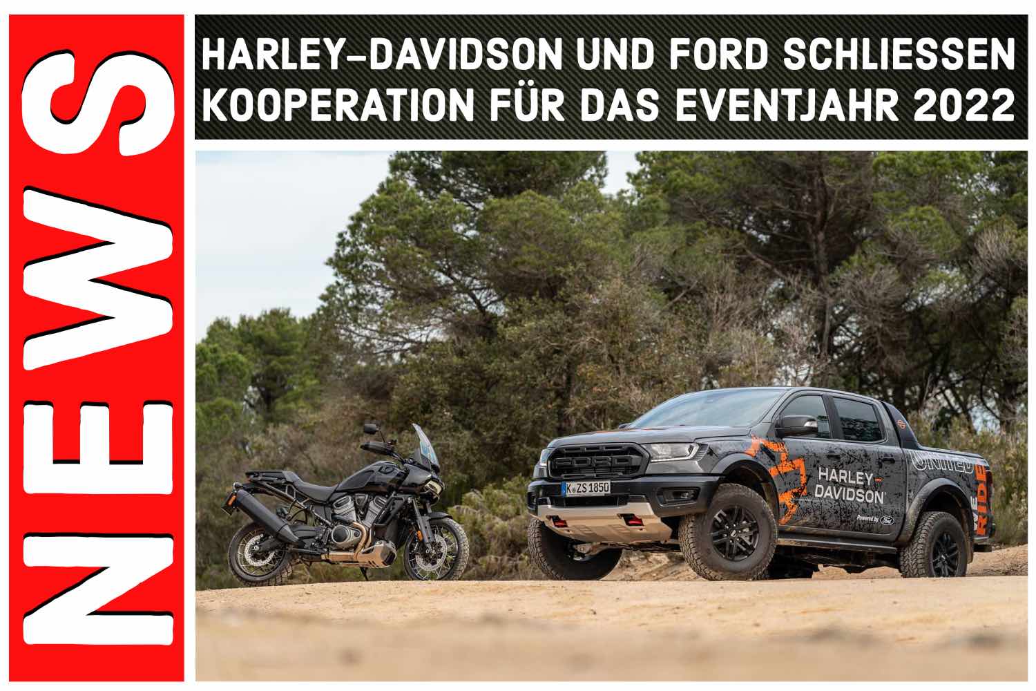 NEWS HARLEY-DAVIDSON Ford Kooperation Social