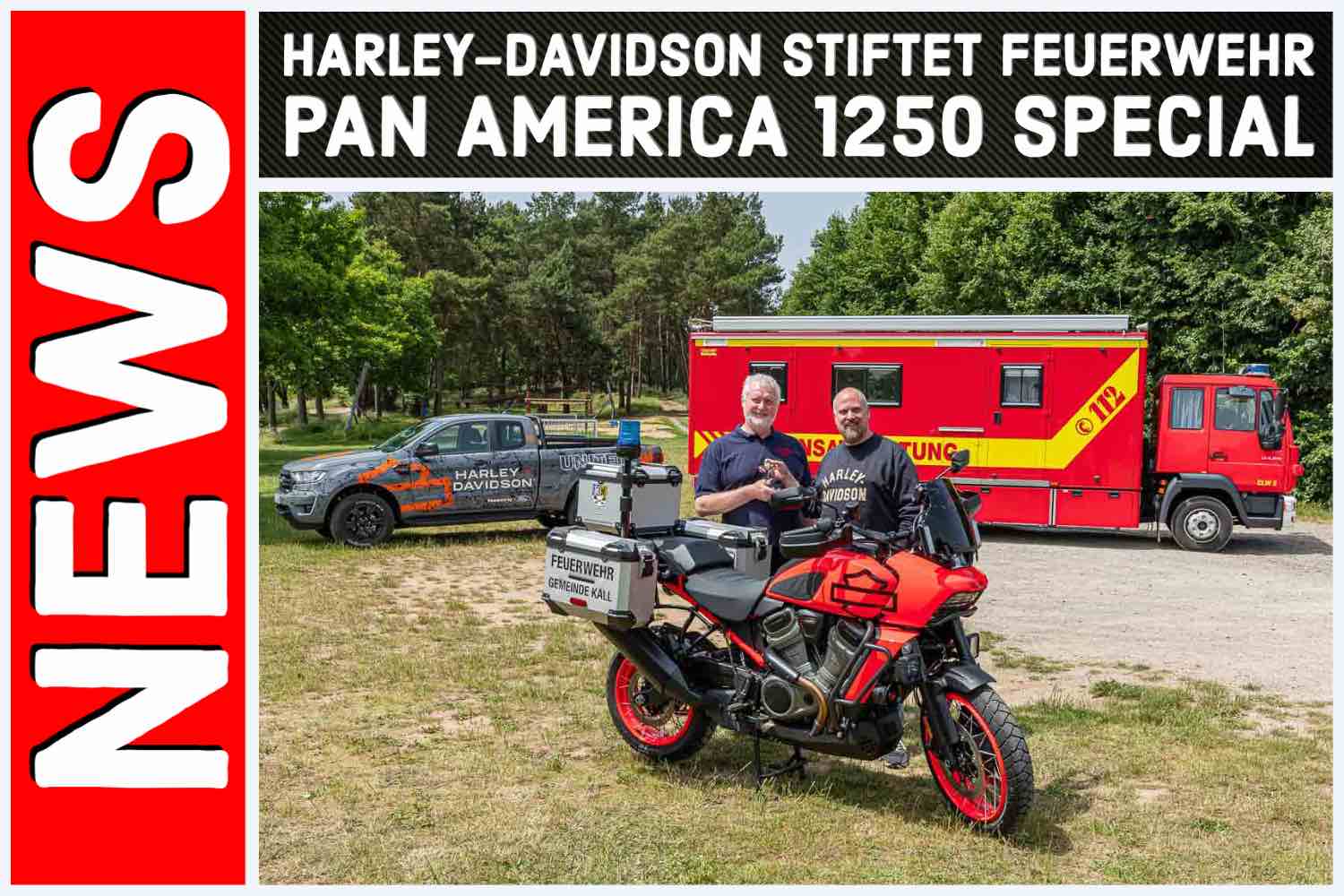 HARLEY-DAVIDSON STIFTET Feuerwehr Pan America 1250 Special
