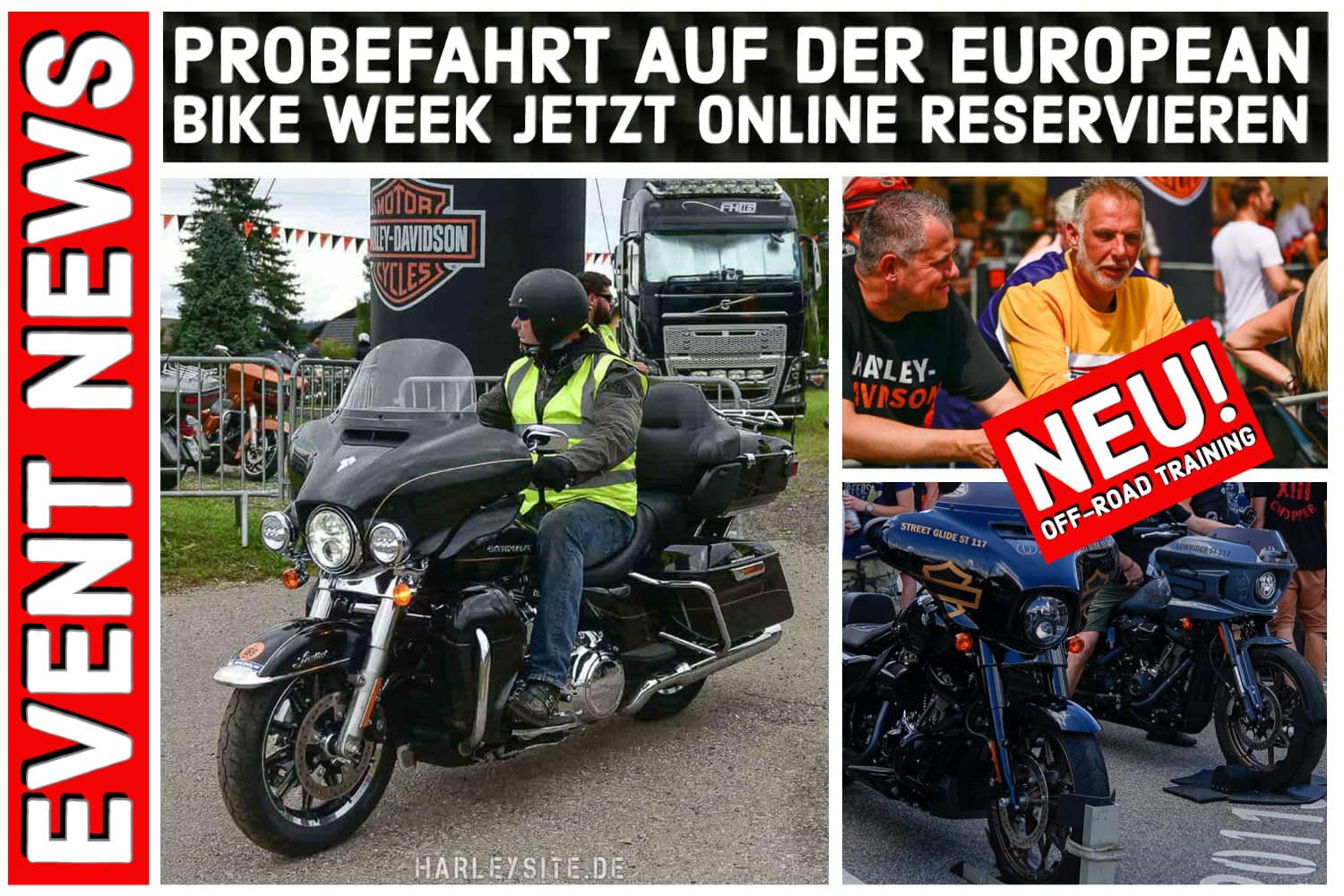 Probefahrt auf der European Bike Week jetzt Online Reservieren
