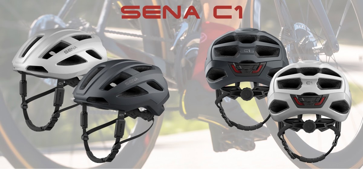 Sena stellt C1 Helm mit Kommunikationssystem für E-Bike Fahrer vor Sena C1 Smarthelm für E-Bike Fahrer