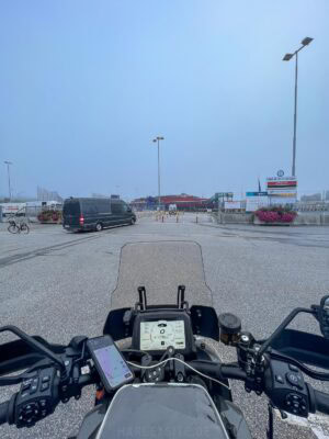 Zufahrt zur Fjordline Fähre in Kristiansand / Norwegen