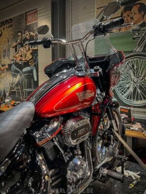 High handlebars in chrome