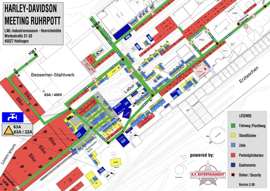 The event site in Hatteningen