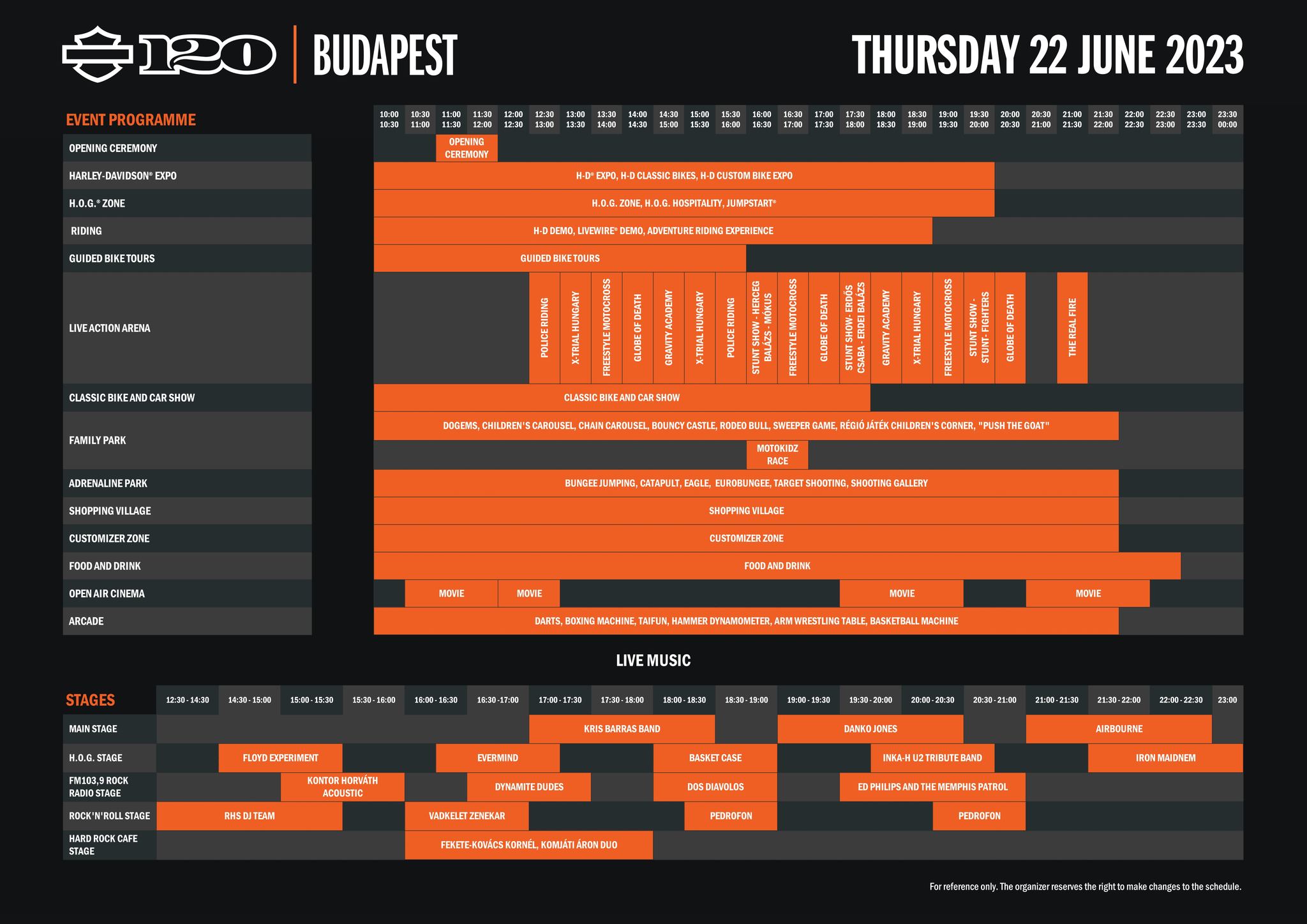Timeplaner 120th Harley-Davidson Budapest