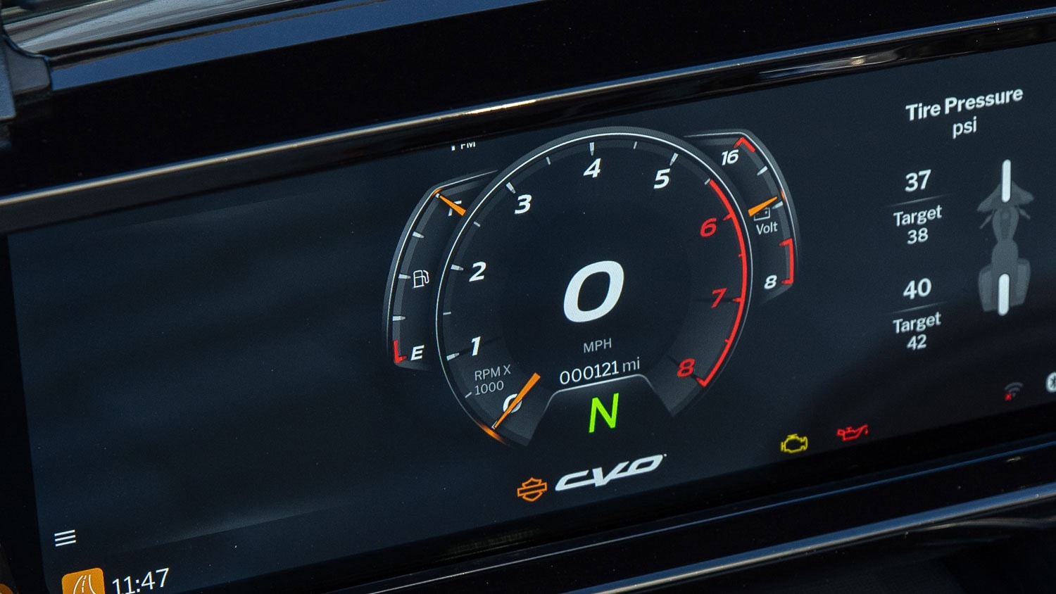 Das neue Cockpit in der Sport Einstellung, zusätzliche Widgets können aktiviert werden.