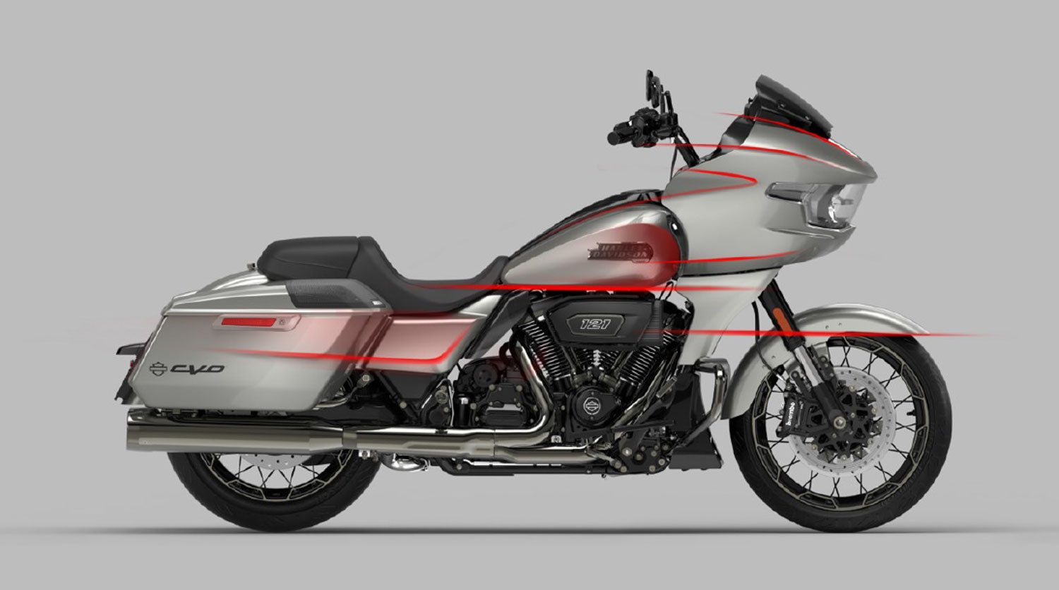 Designlinien der CVO Road Glide 2023Designlinien der CVO Road Glide 2023