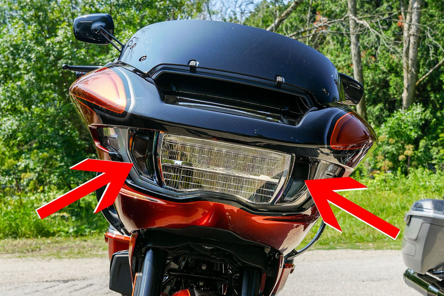 Einlass Luftkanäle der CVO Road Glide