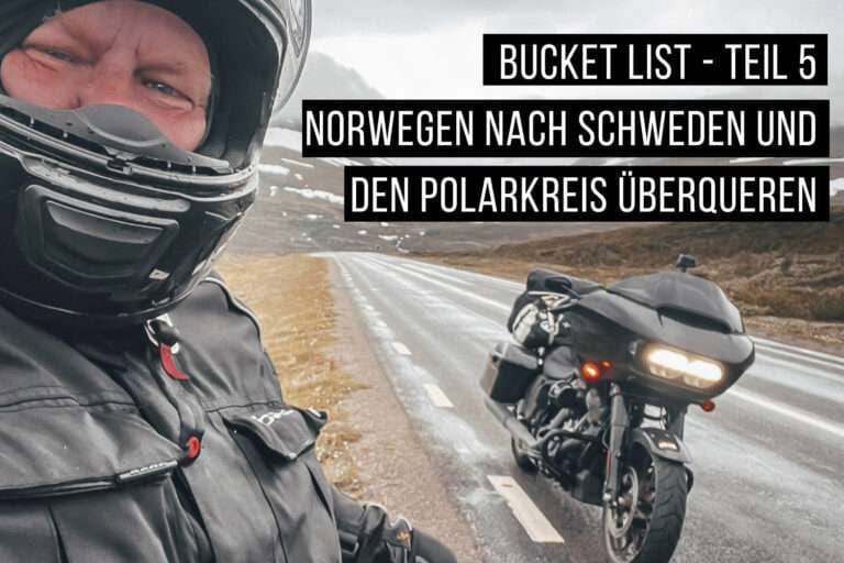 Wichtige Tipps zur Nordkap Motorradtour - Kosten und Ausrüstung Auf der Road Glide ST 117 von den Lofoten in Norwegen nach Schweden und über den Polarkeis