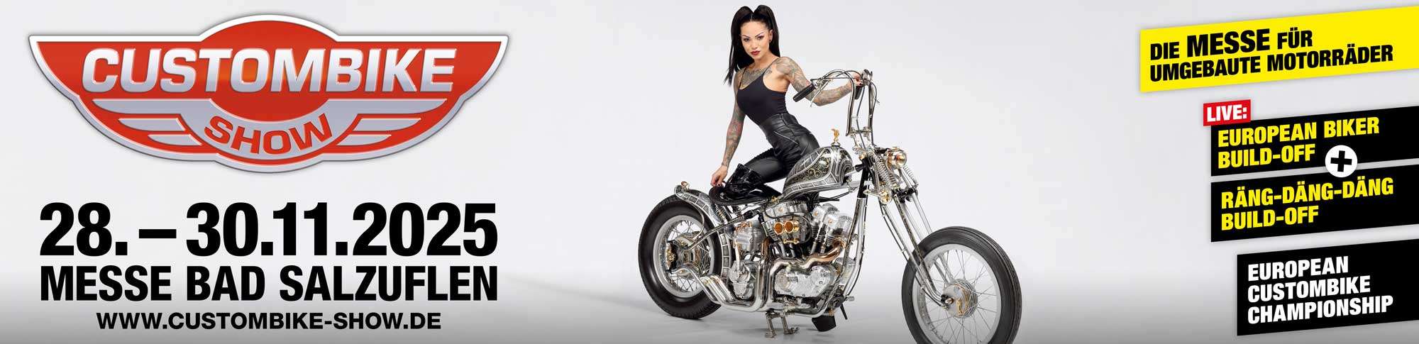 Custombike-Show 2025 - Motorradmesse Bad Salzuflen
