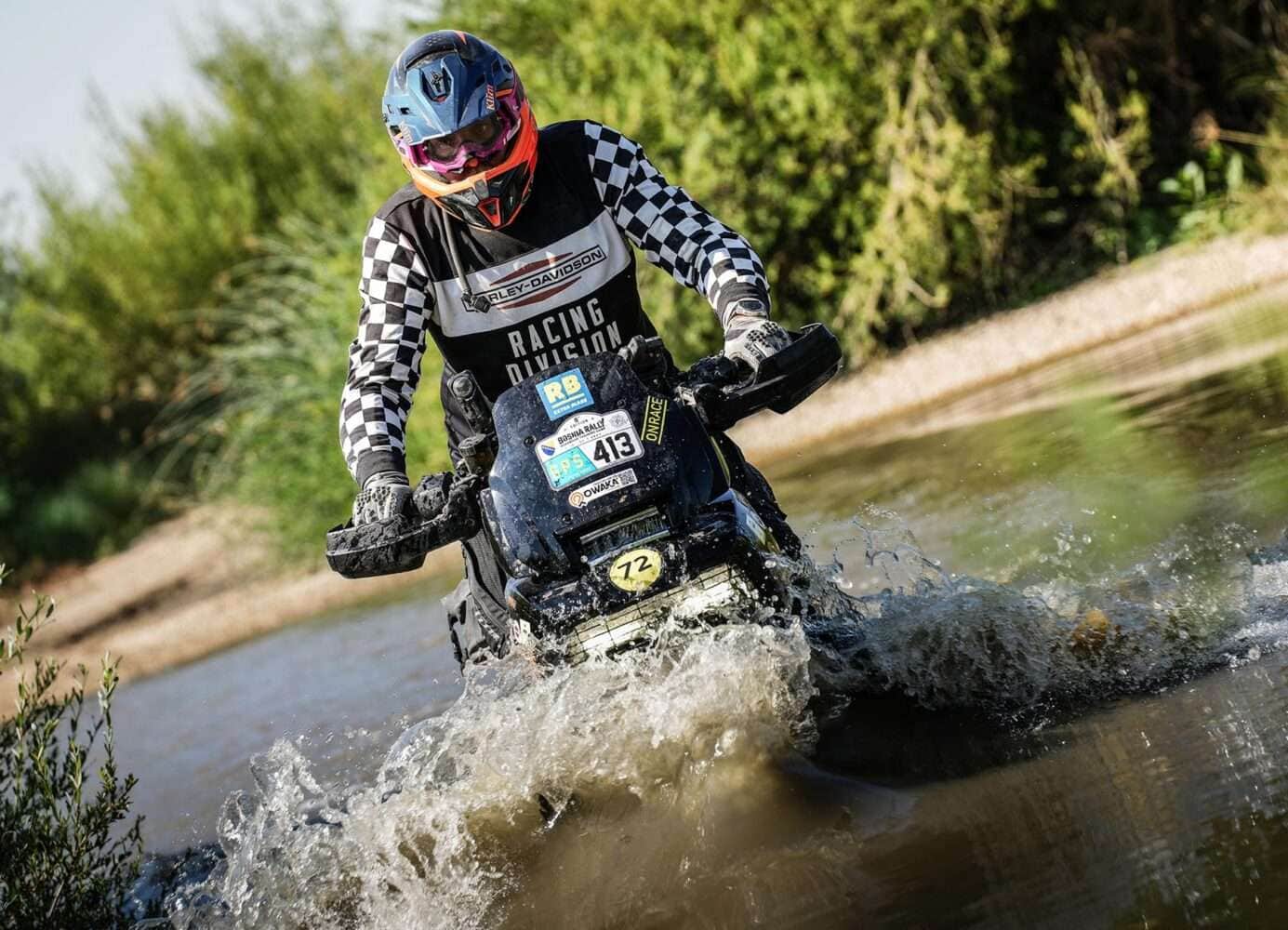 Harley-Davidson at the Bosnia Rally 2024 Ralle Wiesenfeller delivered on his Pan America 1250 Special