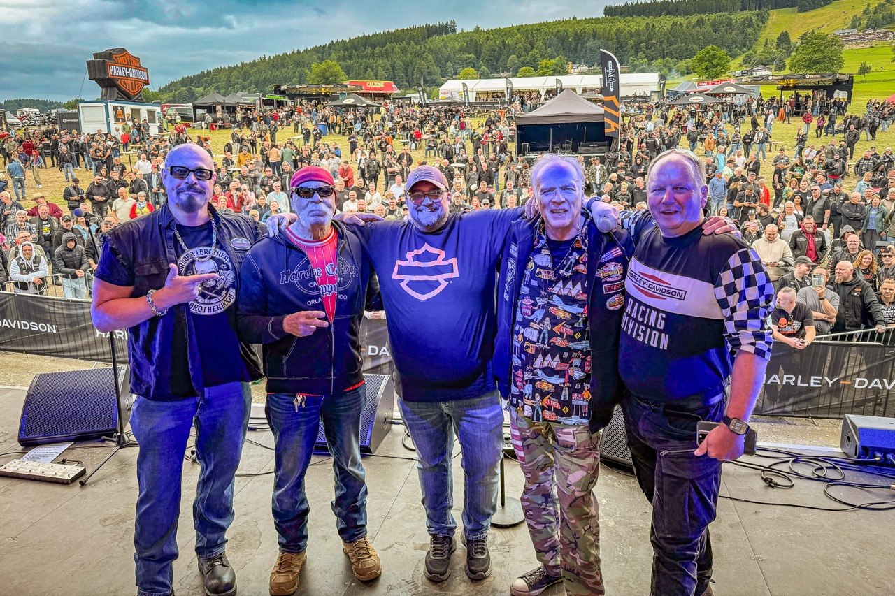 Paul Teutul Sr. (OCC) und Wolfgang Fierek auf der Bühne Bike Days Willingen - 2025