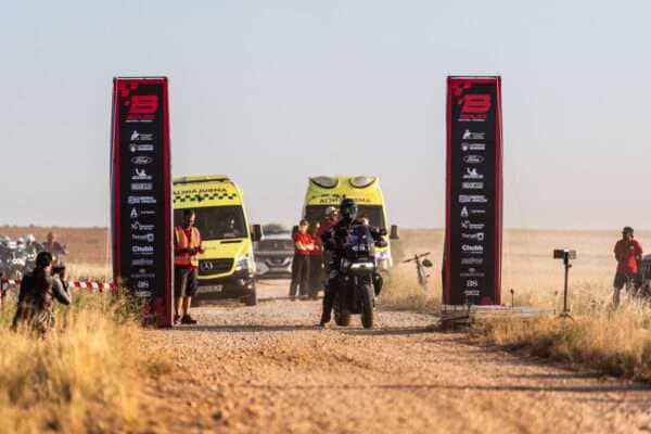 Pedrero won the Baja España Aragón on a Harley-Davidson