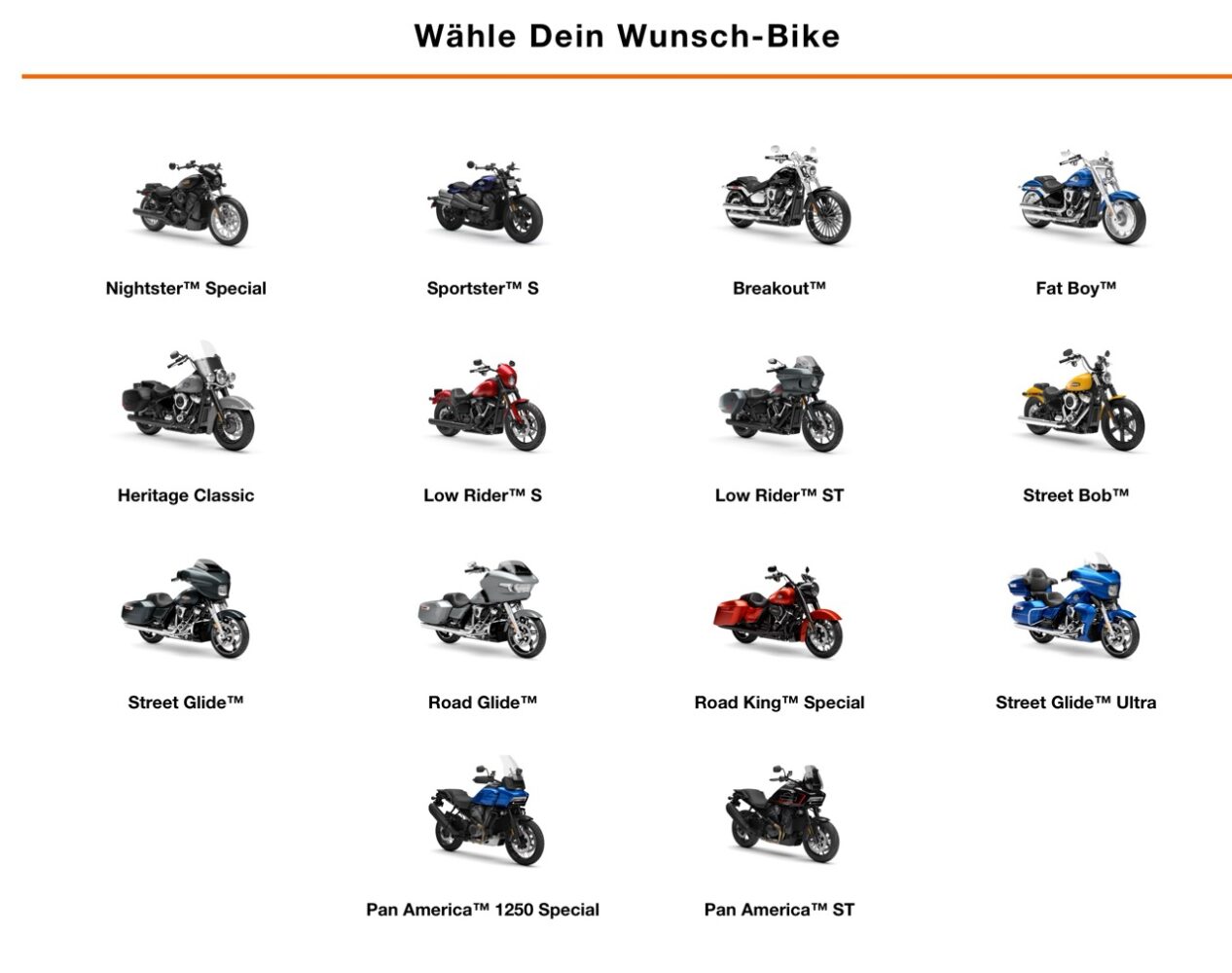 Harley-Davidson Probefahrten Faaker See 2025 – wähle dein Wunsch-Bike