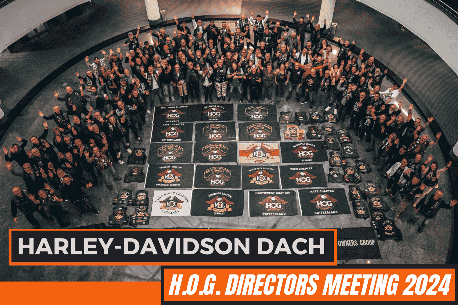 auf dem Bild sind die H.O.G. Chapter Direktoren aus der DACH Region