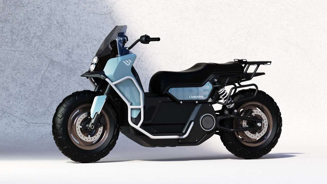 LiveWire Maxiroller aus Kooperation mit Kymco geplant von LiveWire und Kymco entwickelte E-Maxi-Scooter