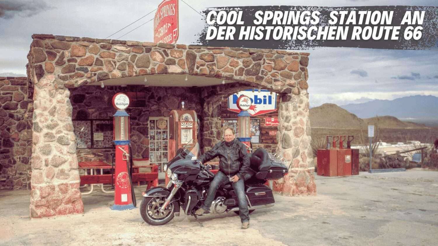 Cool Springs Station an der historischen Route 66 in den Black Mountains von Arizona.