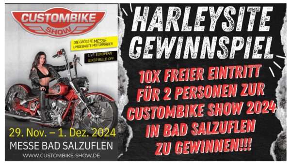 Gewinnspiel 10x Tickets für die Custombike-Show 2024 in Bad Salzuflen