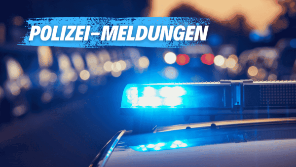 Verfolgungsfahrt endet vor einer Schranke Polizeilicht mit “Polizeimeldungen” für Harley- und Motorradsicherheit.