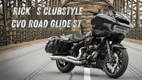 MOTORRAD-Leser wählen METZELER zum „Best Brand“ Rick`s Motorcycles Clubstyle CVO Road Glide ST, auf einer Brücke.