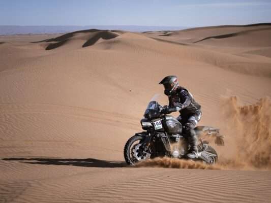 Joan Pedrero on the Pan America 1250 at Africa Eco Race