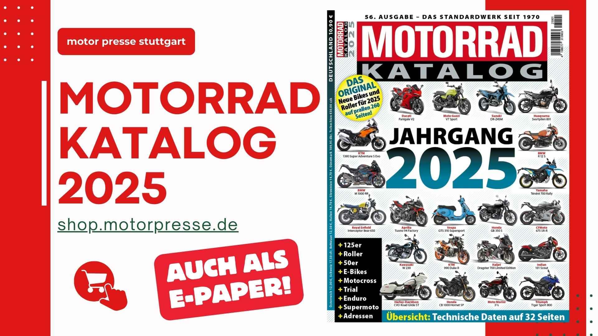 a magazine cover with a picture of motorcycles