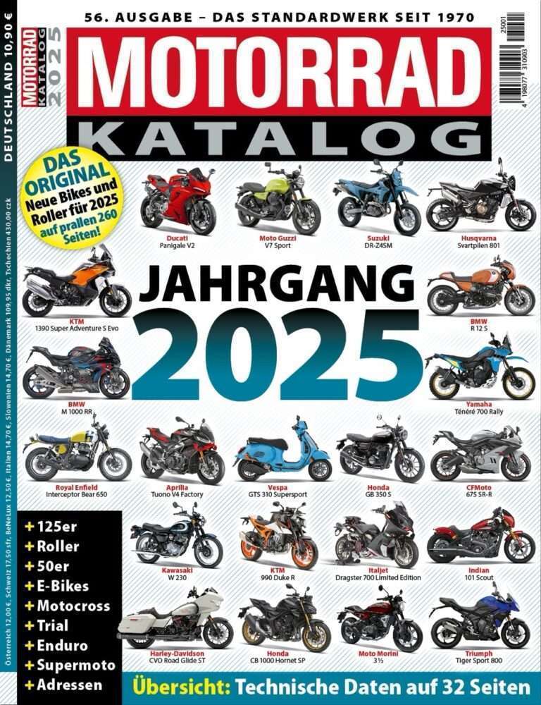 MOTORRAD KATALOG 2025 JETZT ERHÄLTLICH MOTORRAD KATALOG 2025 JETZT ERHÄLTLICH