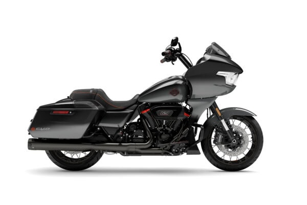 a black motorcycle with a white background