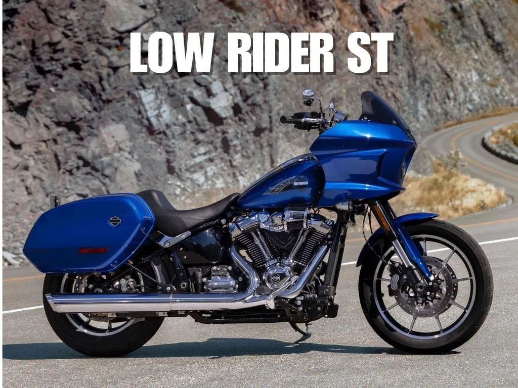 a blue motorcycle on a road