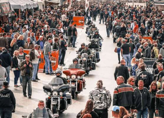 Biker auf den Hamburg Harley Days