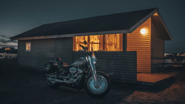 Fat Boy in Dänemark bei Nacht