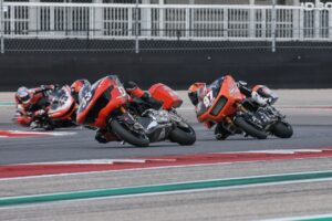 Harley-Davidson Road Glide race bike with Kyle Wyman at King of the Baggers 2025 in Austin