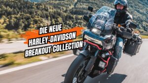 Cover picture Harley-Davidson Breakout Collection 2025 - Biker with CVO Pan America on an alpine road