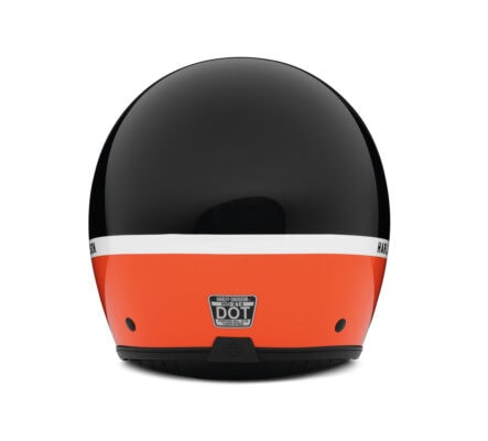 Harley-Davidson Classic #1 Sun Shield X14 Jethelm in mattem Schwarz mit Number-One-Logo