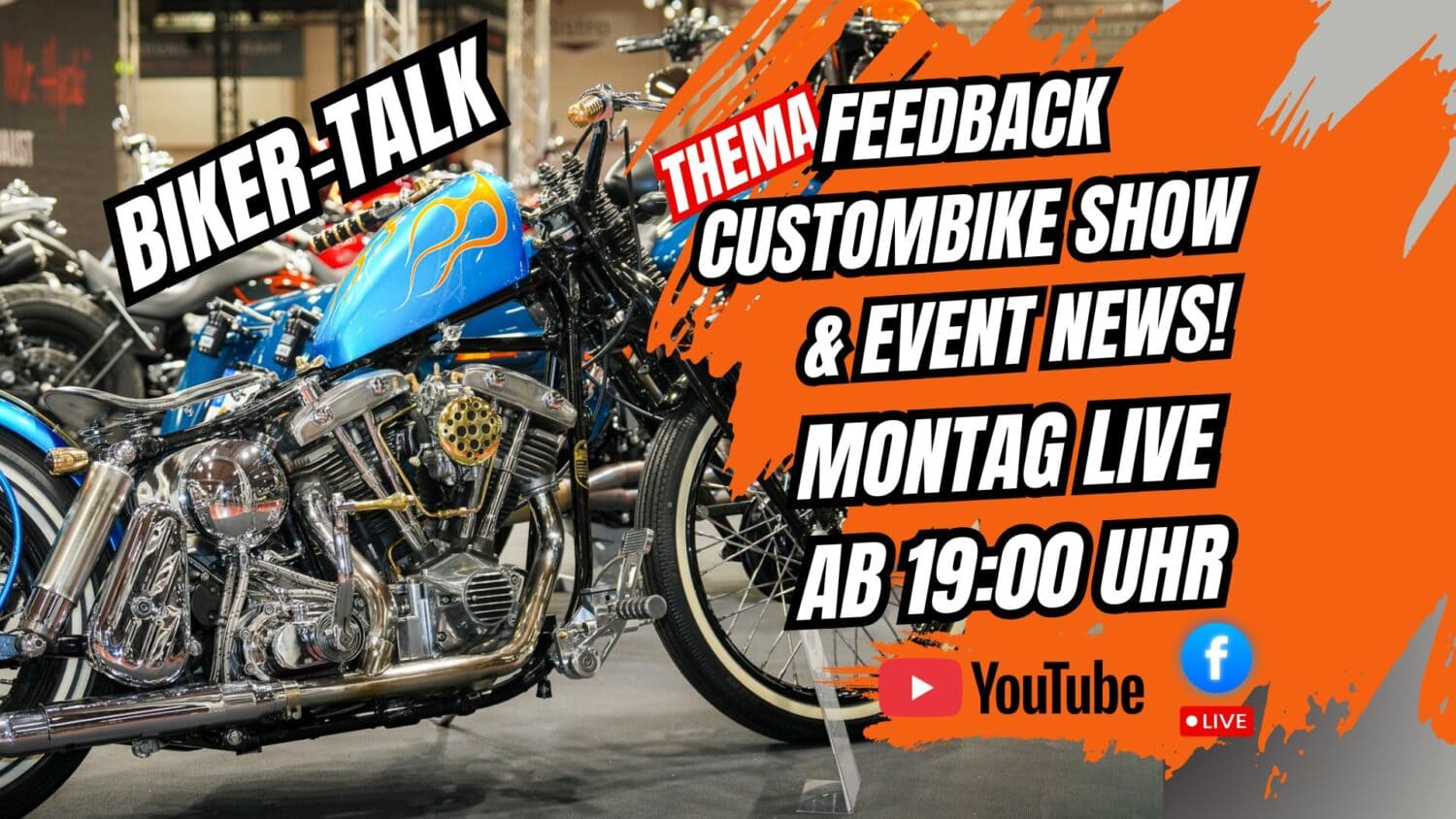 Am Montag geht der nächste Biker Talk live. Ich war auf der Custombike Show 2025 in Bad Salzuflen und habe einiges mitgebracht.