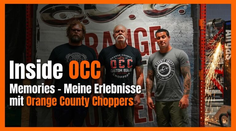 Inside OCC Memories mit Orange County Choppers in der Werkstatt aufgenommen